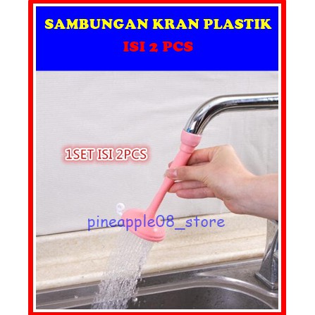 Sambungan Kran / plastik / Irit / Kran Air / Kran / Cuci Piring / Westafel / Dapur / Murah