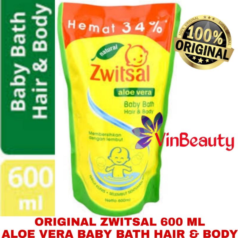 Jual ORIGINAL ZWITSAL BABY BATH HAIR BODY 600 ML SABUN CAIR MANDI BAYI REFILL 600ML Shopee