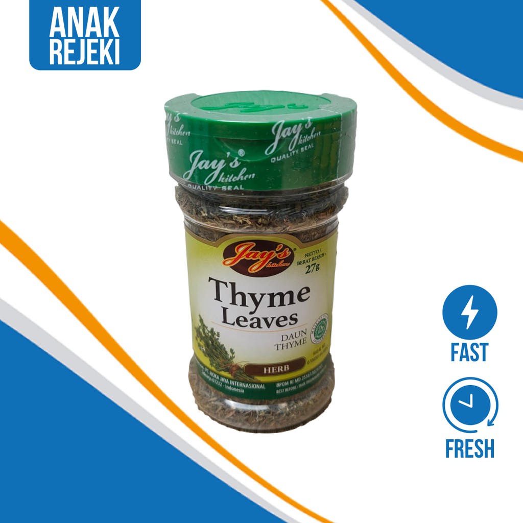 

Jays Thyme Daun Timi Kering Herb Italy Jay - Jay's Thyme Leaves 27gr