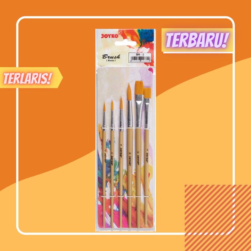 

Kuas Lukis Joyko BR-5 (6 Pcs) / JAYA ABADI