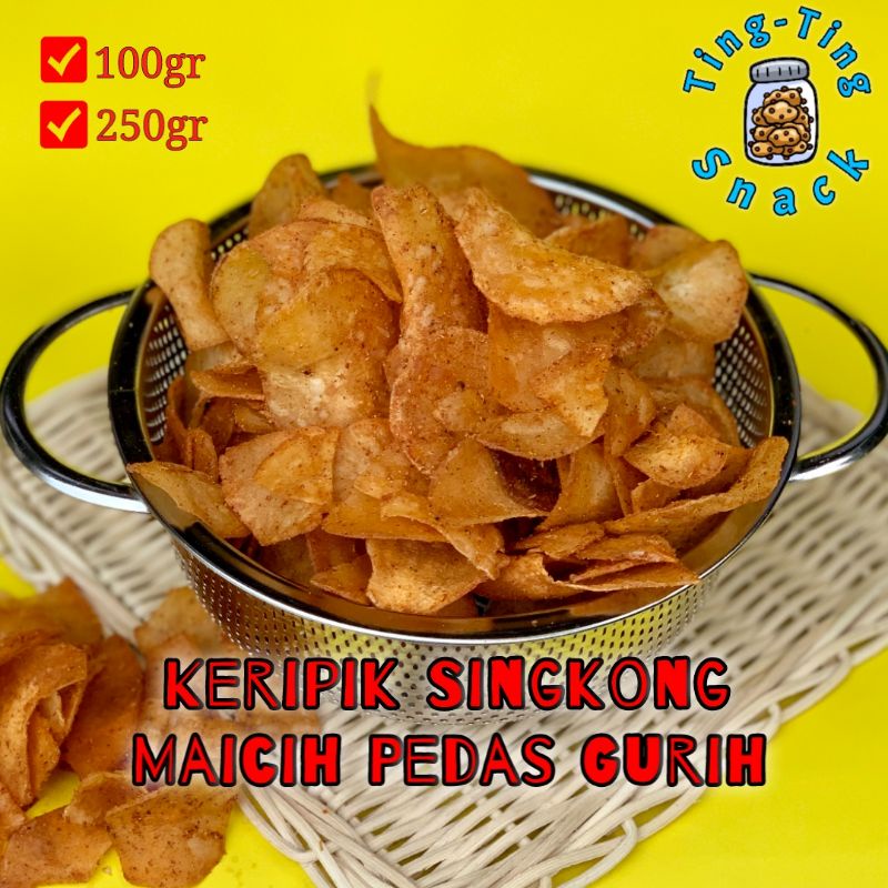 

KERIPIK MAICIH 250 GRAM MA ICIH PEDAS GURIH | CABE IJO SANJAI BREKELE ORIGINAL ASIN 250GRAM TINGTING SNACK 250GR