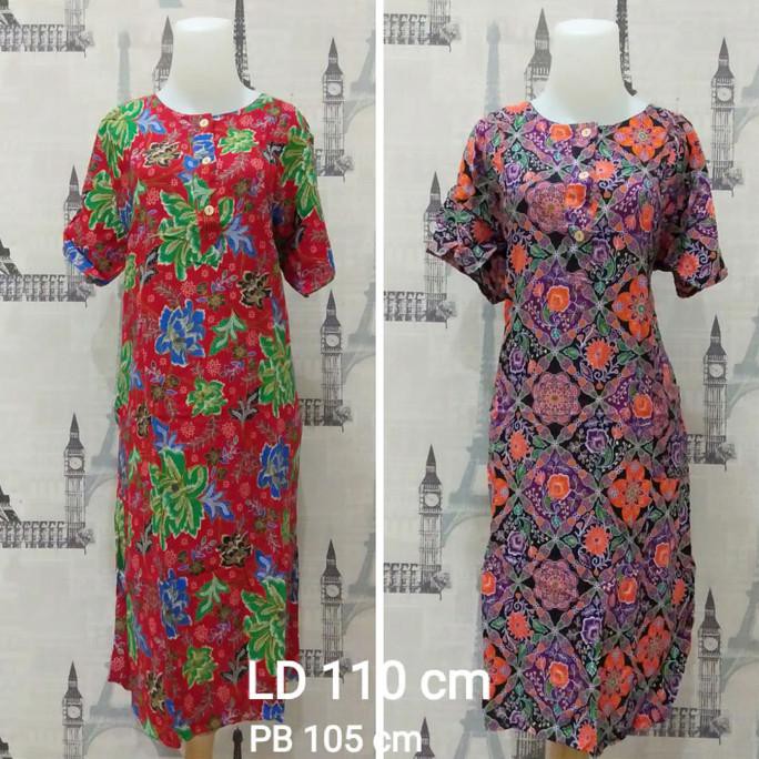 Daster Batik Kencana Ungu Asli Promoi Murah