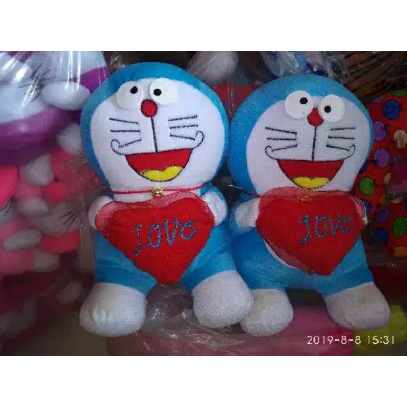BONEKA DORAEMON LOVE MURAH