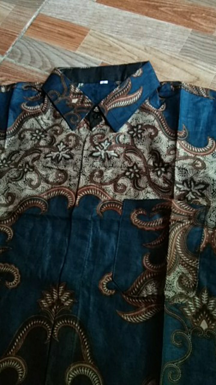 Diskon Bswart Batik Hrb026 Kenongo Hem Pendek Padi Pekalongan M L Xl Batik Pria Murah Modern Grosir