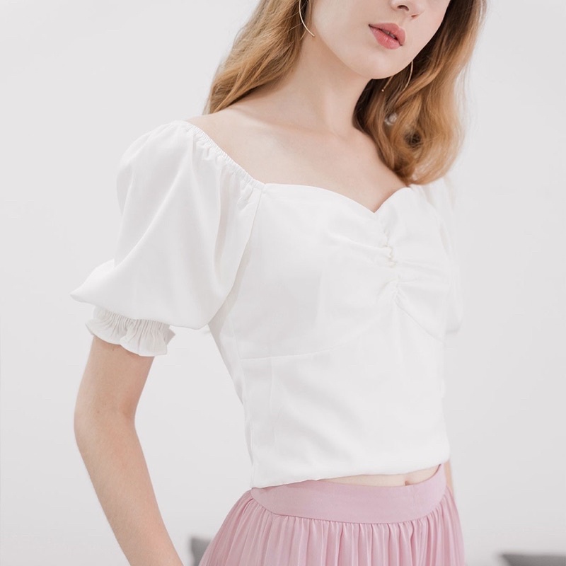 Chocochips Boutique - Alika Top White Size S