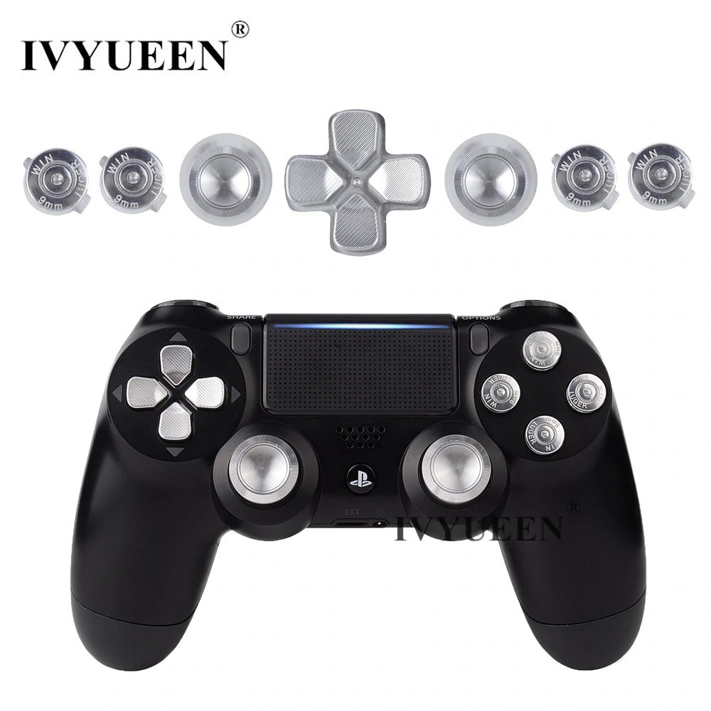 ps4 controller silver black