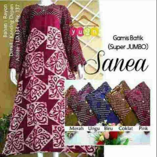  GAMIS  BATIK  DASTER BATIK  LONGDRES BATIK  LENGAN PANJANG  