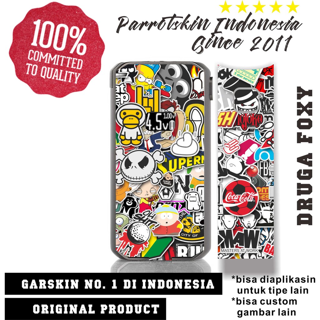 Druga Foxy Garskin Skin JDM bomb doodle Bisa custom