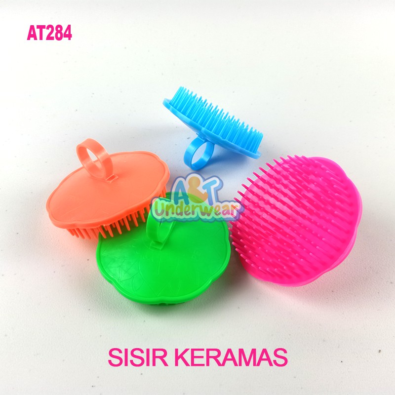 AT284-Sisir Keramas Bulat/Sisir Pijat Salon