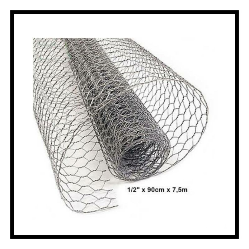 Kawat Ayam Galvanis Hexagonal Wiremesh Bungkus Pipa Paralon