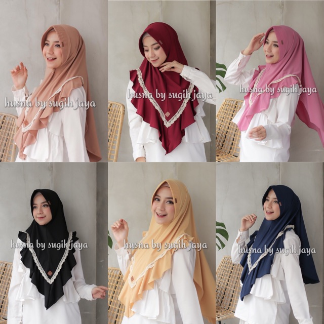 HUSNA | Khimar NOVITA RENDA Jerseysuper