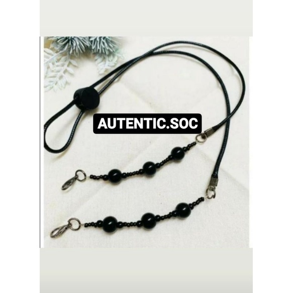 STRAP MASKER HIJAB KONEKTOR 2 IN 1 TALI LANYANRD MASKER CHAIN MODEL HIJAB WITH STOPPER