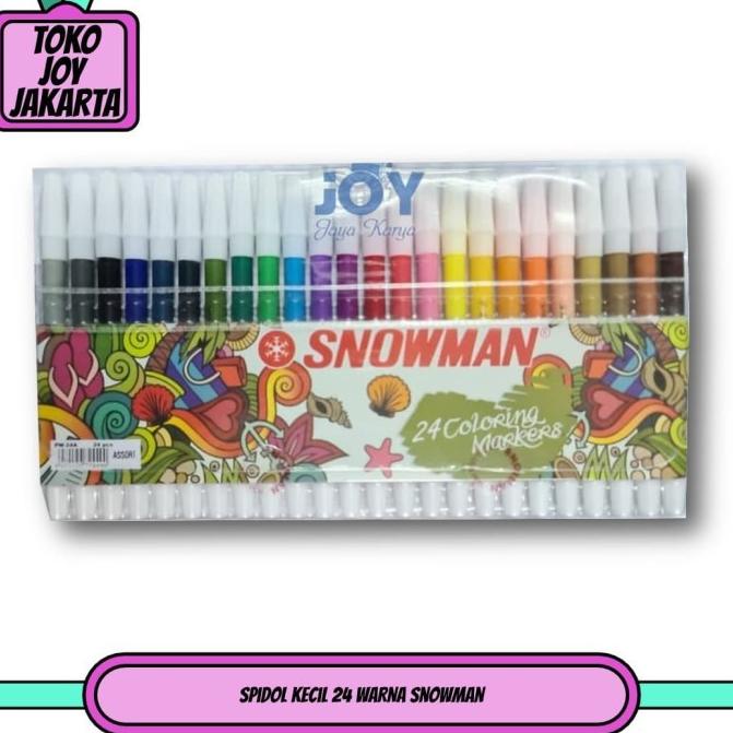 

⇺ Spidol Kecil 24 WARNA Snowman / 24 COLOUR ㊬