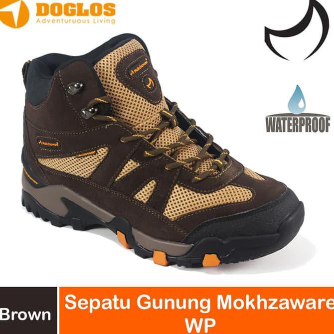 MOKZHAWARE BLUESKY BROWN WATERPROOF WP SEPATU GUNUNG ORIGINAL HIKING