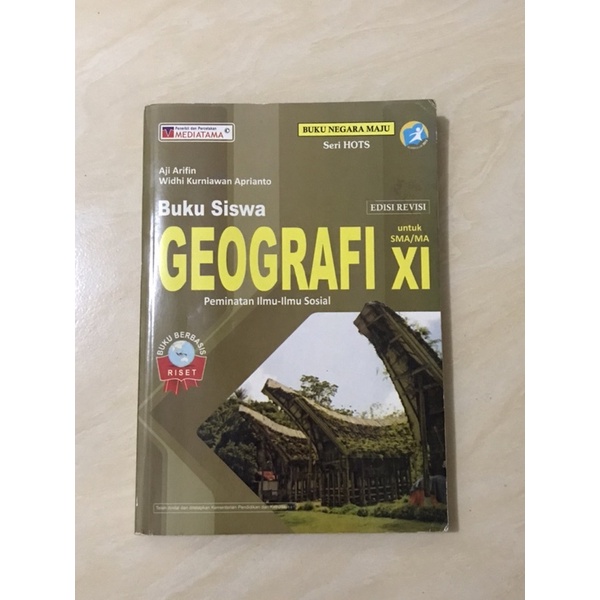 Buku Paket Geografi Kelas 11 SMA, Penerbit Mediatama