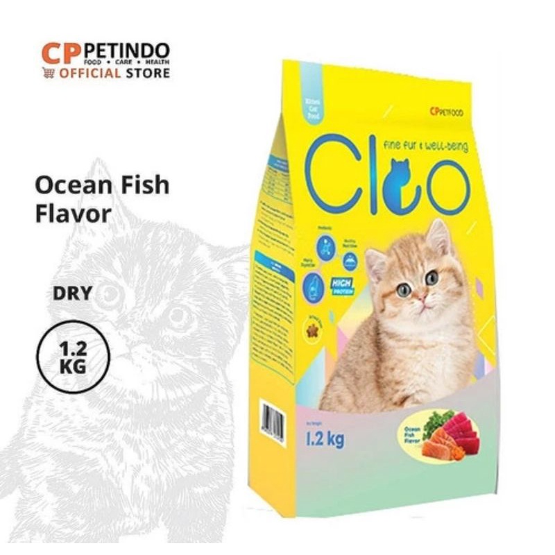 Cleo Kitten 1.2KG Ocean Fish - Makanan Anak Kucing