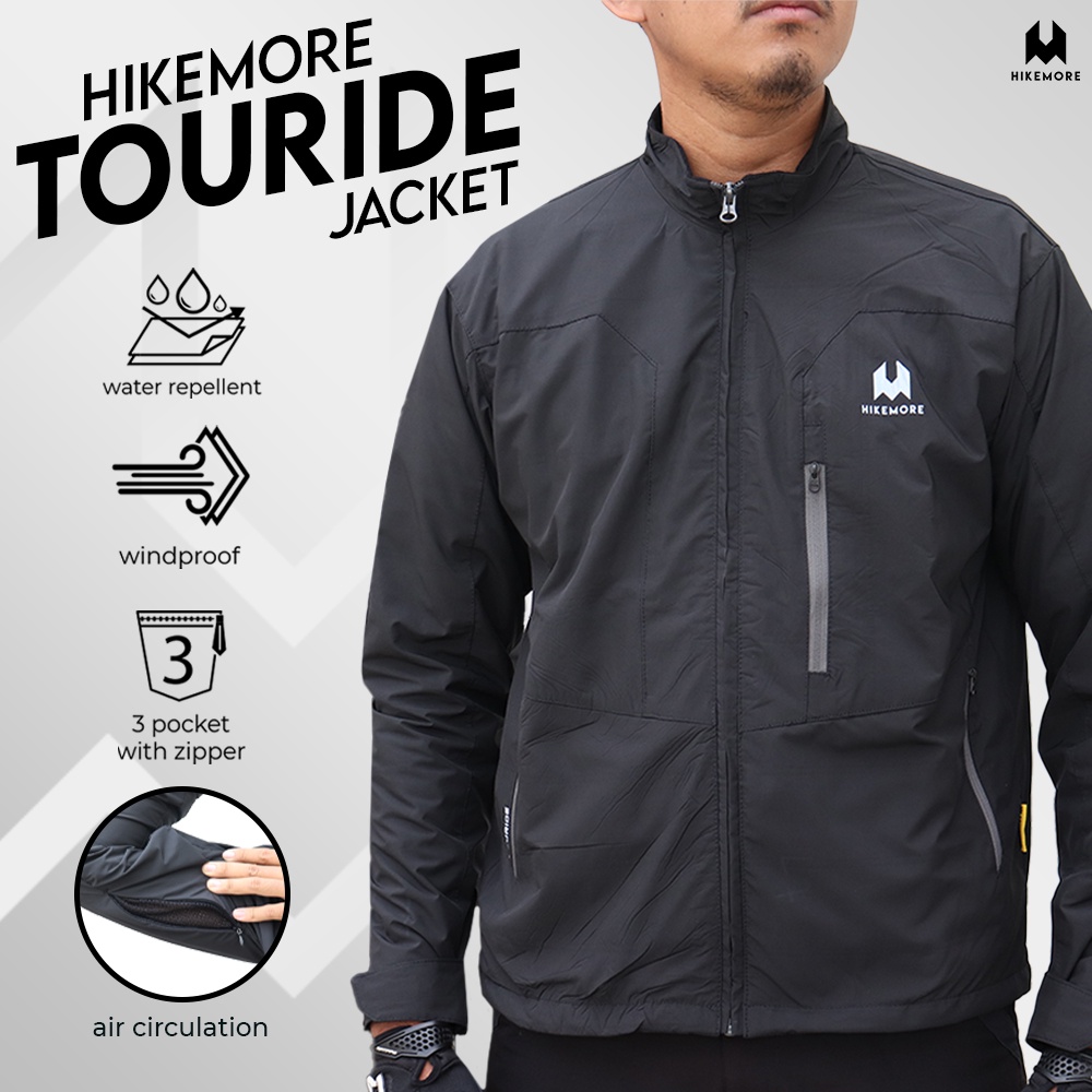 Hikemore Touride Jaket Motor Pria Wanita Touring Outdoor Windbreaker Original