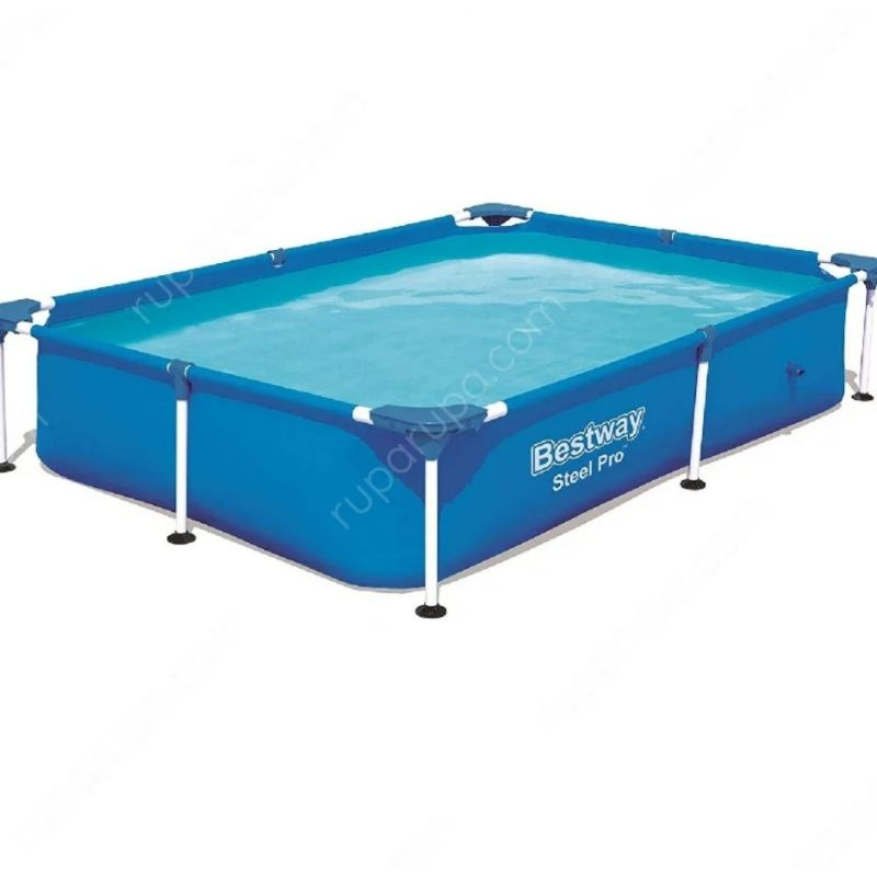 kolam renang anak rectanguler pool frame 221x150x43cm