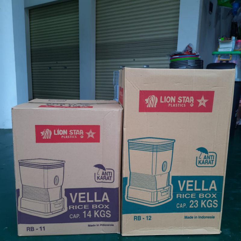 Tempat Beras /Vella Rice Box 14-23 Kg LION STAR