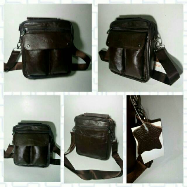 TAS SELEMPANG Kulit Asli Branded JEEP