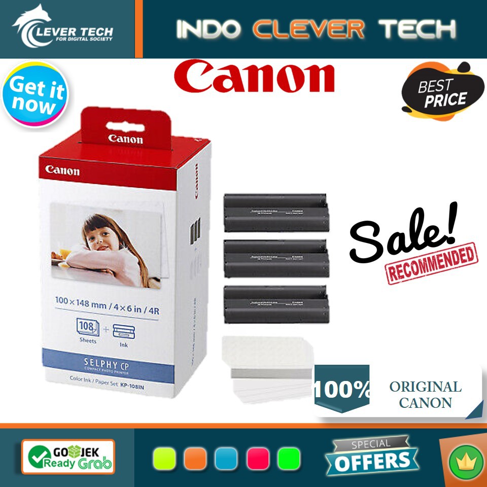 Canon Easy Photo Pack KP-108IN 4R-36 (Photo Paper for CP-series)