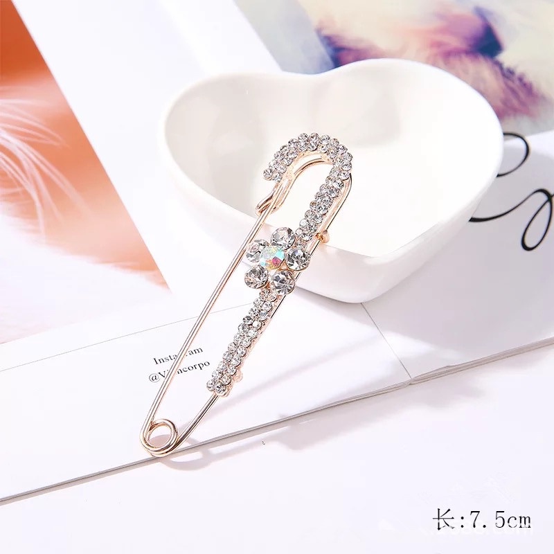 Ins Kepribadian Shiny Bros Berlian Imitasi Rusa Merak Bros Mutiara Unisex Bros Aksesoris indah-48#