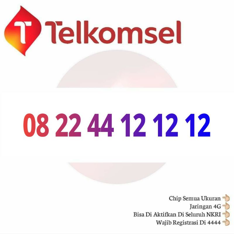 nomor cantik telkomsel simpati 121212