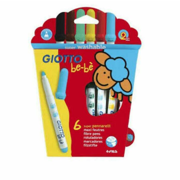 

Produk Unggulan Super Fibre Pens 6 Colours Giotto Be-Be Bagus