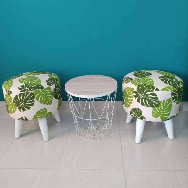 SET STOOL MINIMALIS MEJA TOPAZ KURSI STOOL UNIK LUCU