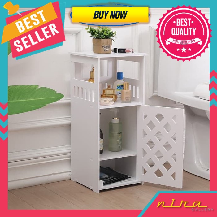 Rak Meja Sudut Lemari DIY Pintu Motif Rotan Meja Kamar Tidur Meja Ruang Tamu Rak Serbaguna A759