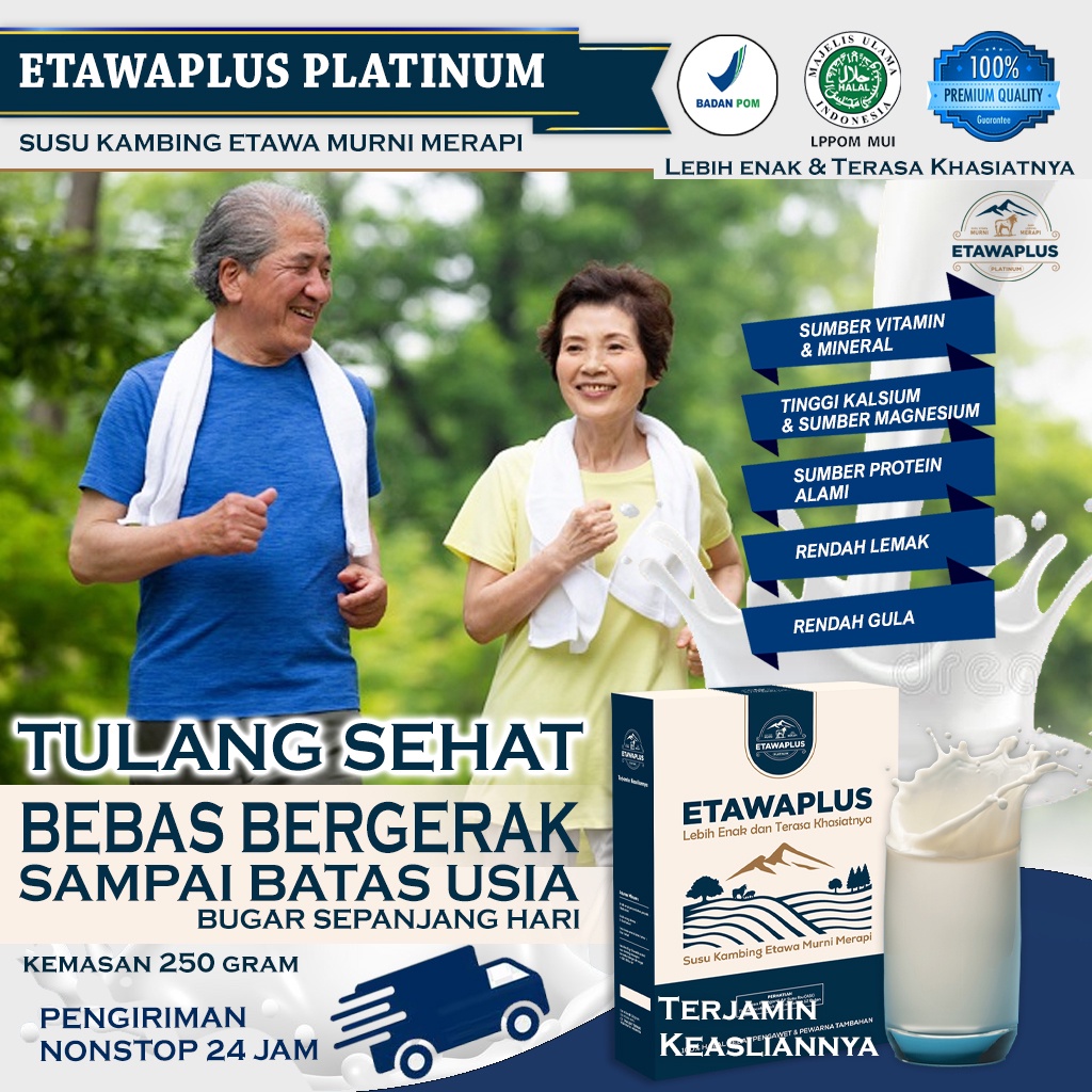 Susu Etawa / Susu Bubuk Etawa / Etawaplus Platinum / Etawaplus / Etawaku / Etawaku Platinum / Susu Etawa Premium kemasan 250gram