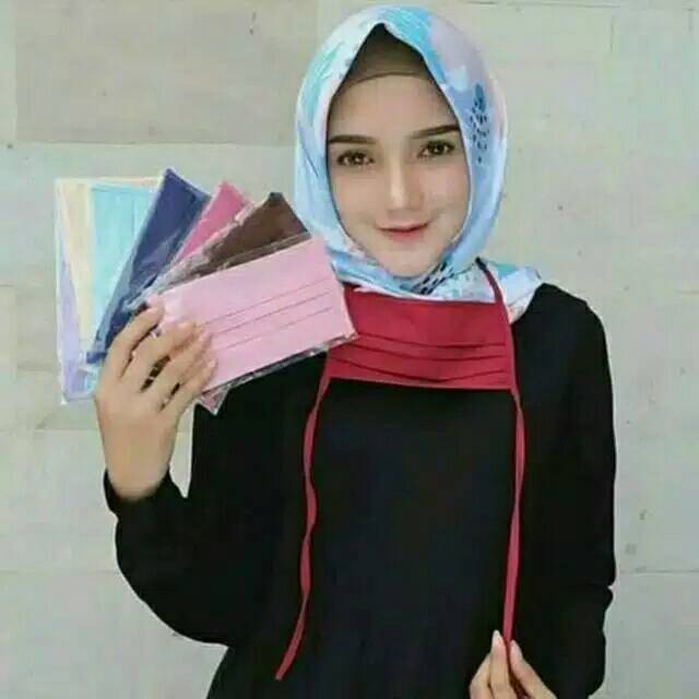 COD (1KG=130PCS) MASKER KAIN OXFORD POLOS KIRIM SESUAI STOK WARNA YANG ADA &amp; TANPA PLASTIK