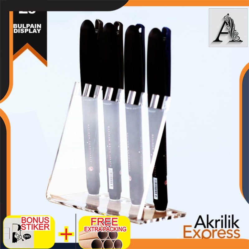 Promo Display ballpoint / Display pulpen akrilik / Tempat pulpen akrilik