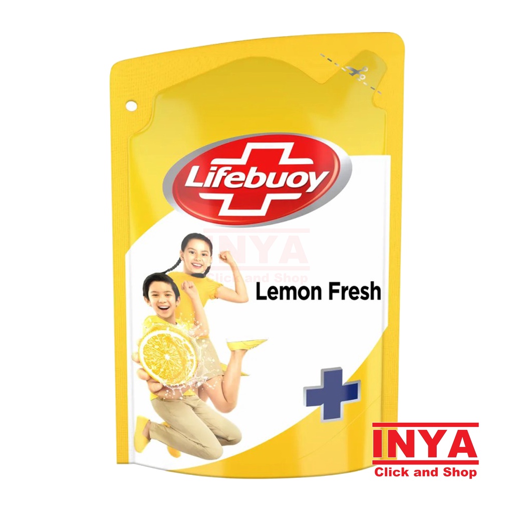 LIFEBUOY LEMON FRESH ANTIBACTERIAL BODY WASH 400ml REFILL - Sabun Cair