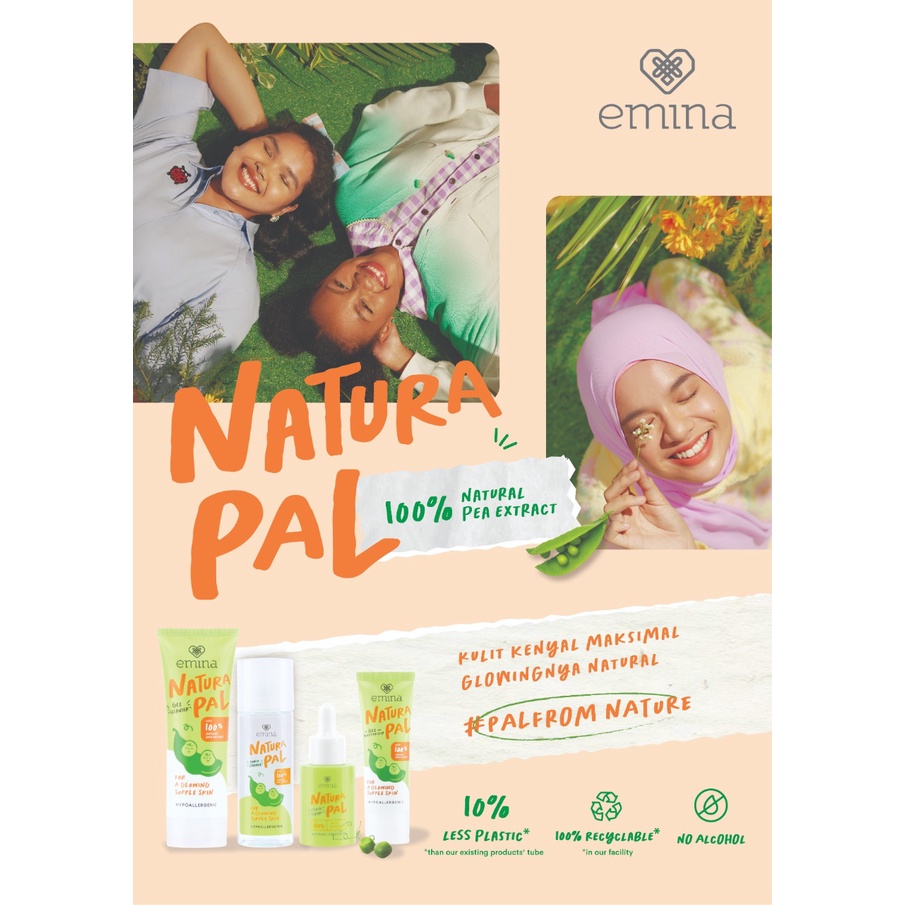 ✿ELYSABETHME✿ ˜”*°• emina •°*”˜. Emina Natura Pal Toner Essence penyegar kulit cocok untuk remaja dan dewasa