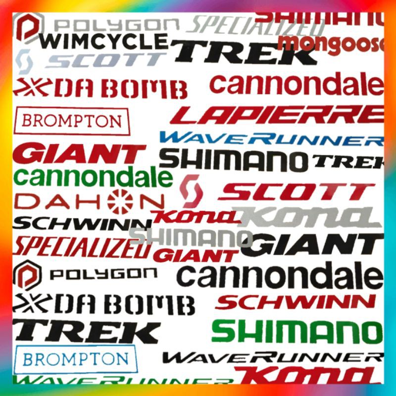 

Sticker cutting setiker nyala stiker sepeda promo murah random k 01