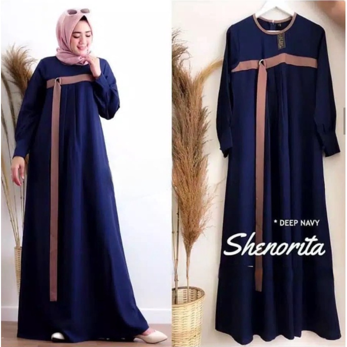 5L XXXL XXL XL L M S | SHENORITA MAXI DRESS BIG SIZE R_PROJECT-navy