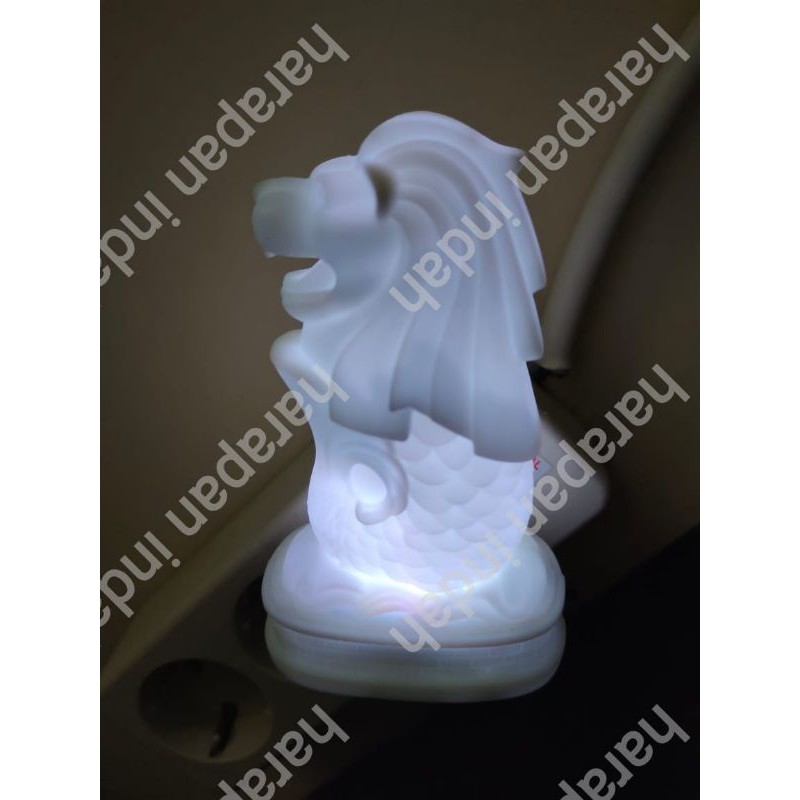 MerLion Lampu Tidur LED RGB ganti Warna Warni Night Lamp Mermaid Lion