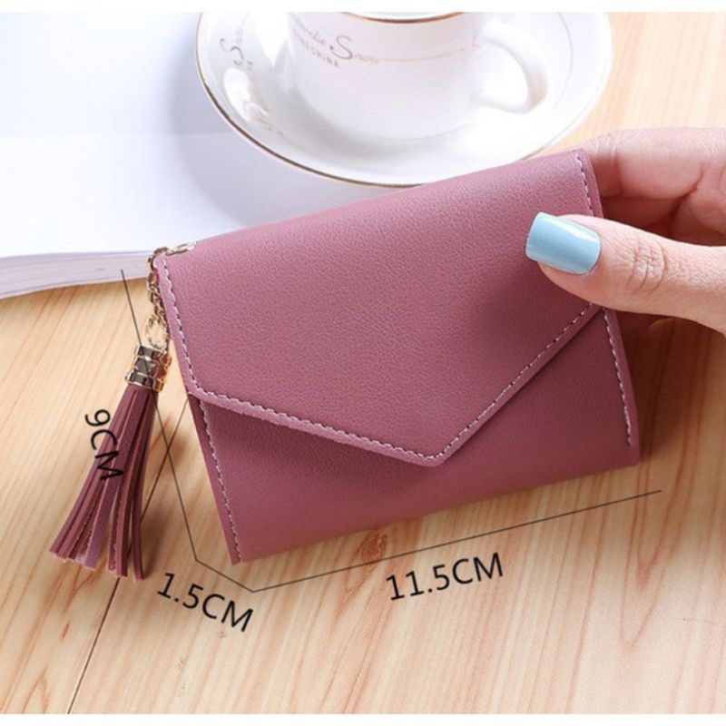 DOMPET LIPAT ~ Dompet Wanita ~ Dompet Kecil Wanita ~ Dompet Lipat Modis Korean