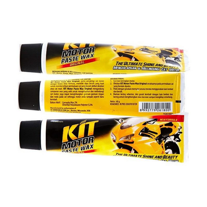 kit motor / mobil paste wax original odol kuning 60gr