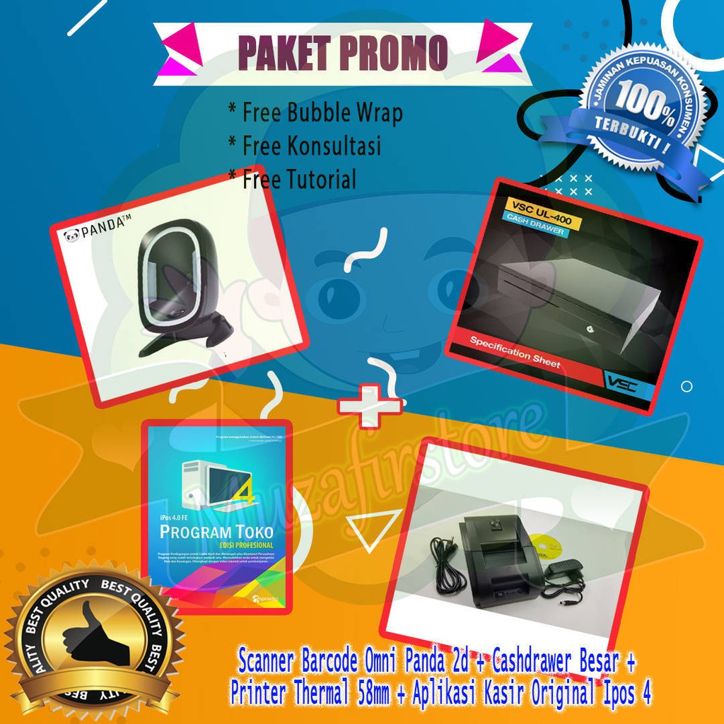 Promo Paket komputer kasir hemat full set