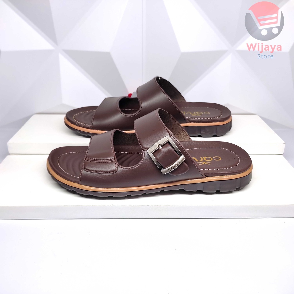 Carvil Sano Sandal Pria Sendal Kasual Casual Pria Laki-Laki Desain Trendy Kulit Sintetis Berkualitas MAESTRO