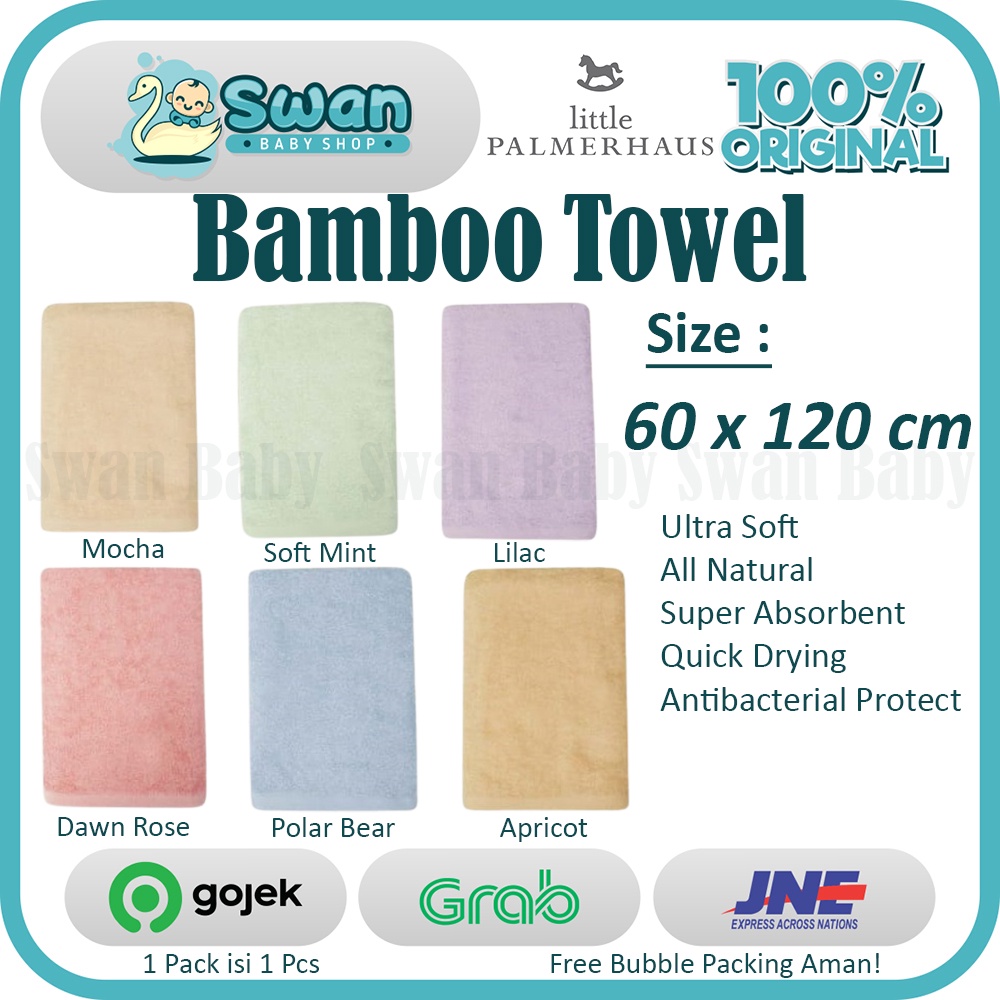 Little Palmerhaus Bam &amp; Boo Bamboo Towel ( 60x120 )