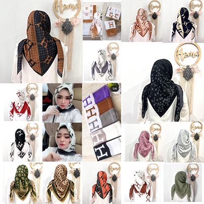 JILBAB SEGIEMPAT VOAL MOTIF H HS DORA LASABEL KEYZ HIJAB KH0016