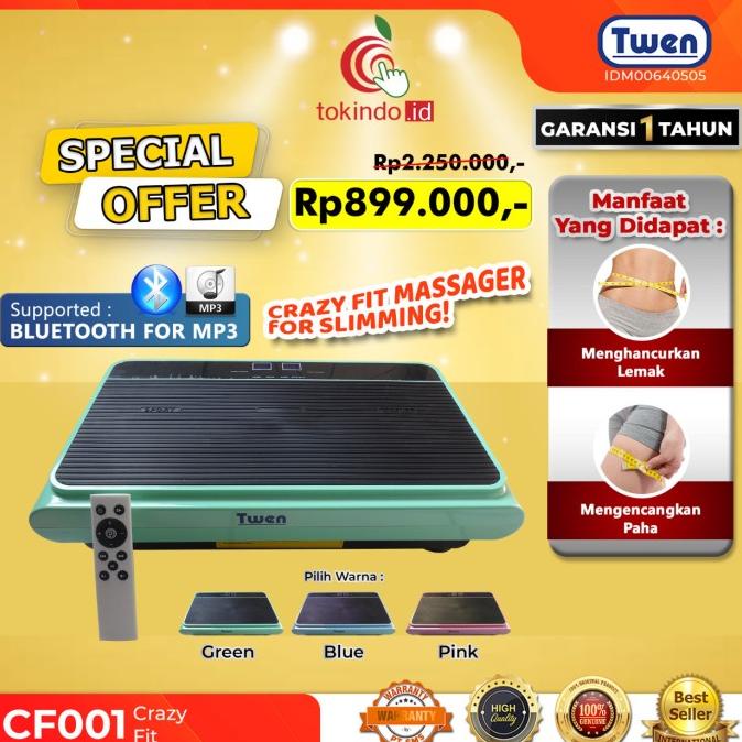 Crazy Fit Twen CF001 with Port USB / Alat Olahraga Pelangsing Tubuh