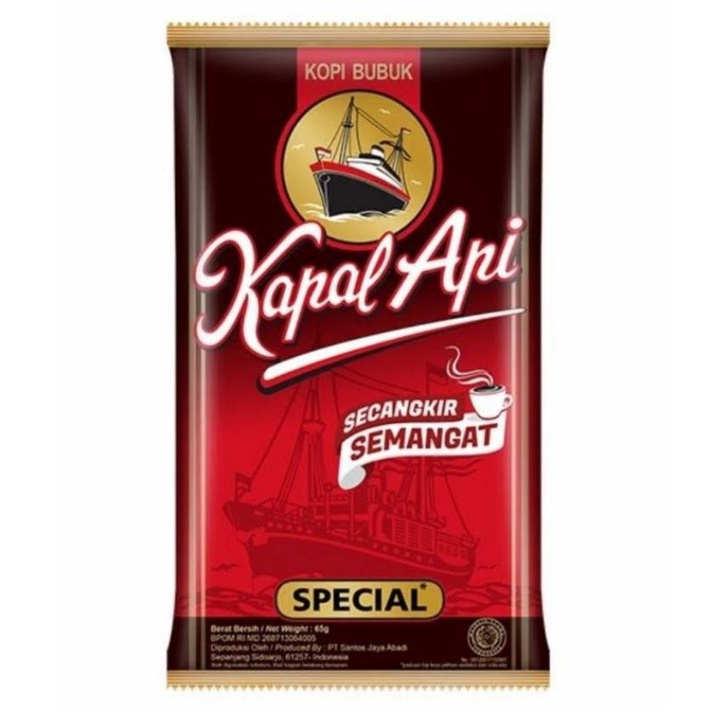 

Kopi Bubuk Tanpa Gula Kapal Api 65 gram