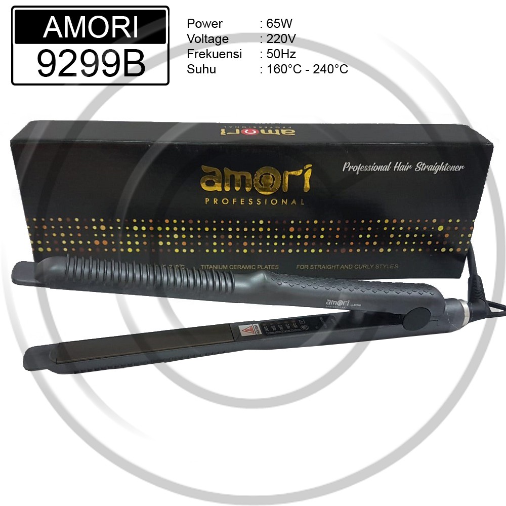 AMORI / AMORI-9299B / Catokan Rambut 2in1 Lurus &amp; Curly