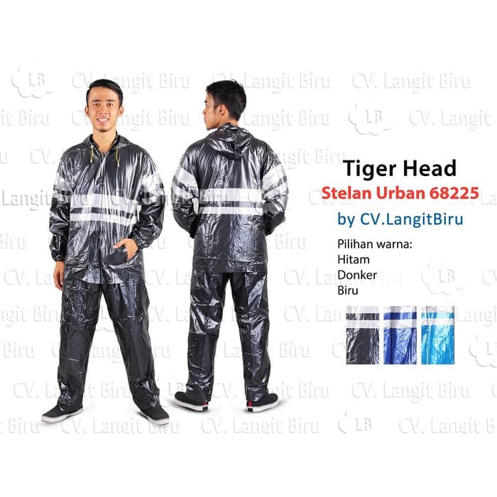 Jas hujan TIGER HEAD KARET URBAN 68225 Original