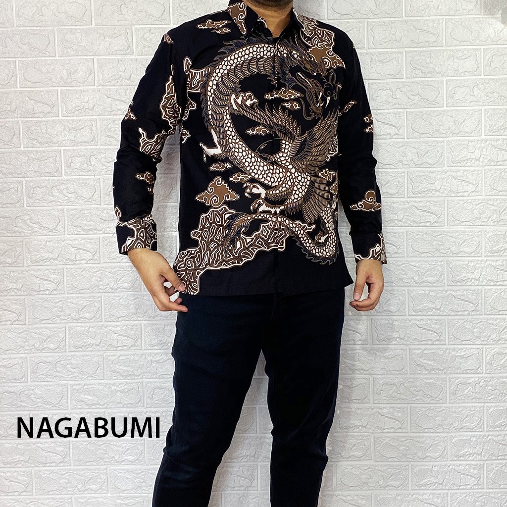 Baju Batik Pria Reguler Fit Motif Nagabumi