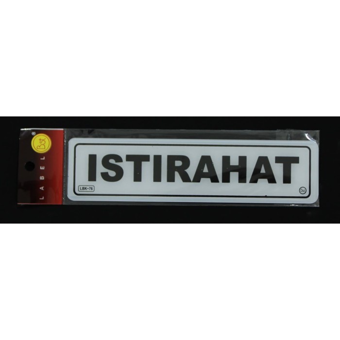 

Murah PAPAN LABEL AKRILIK TULISAN ISTIRAHAT